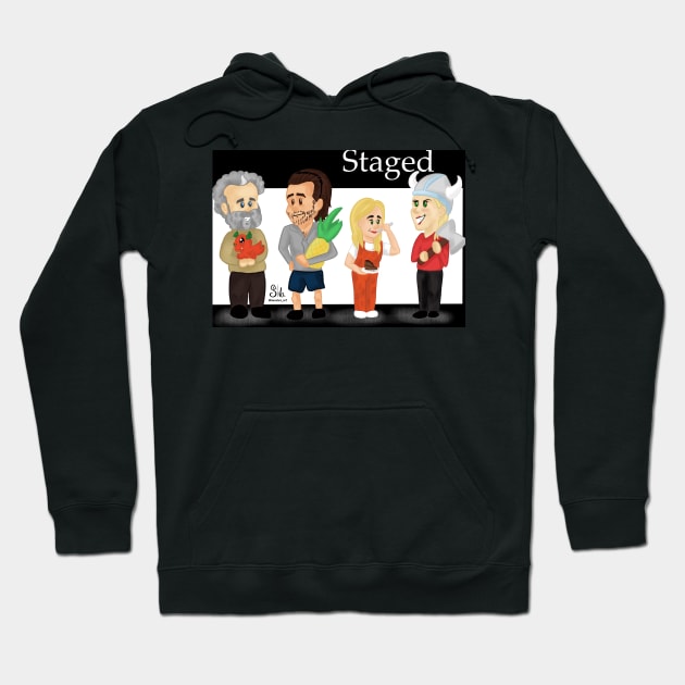 Staged - main cast Hoodie by AC Salva